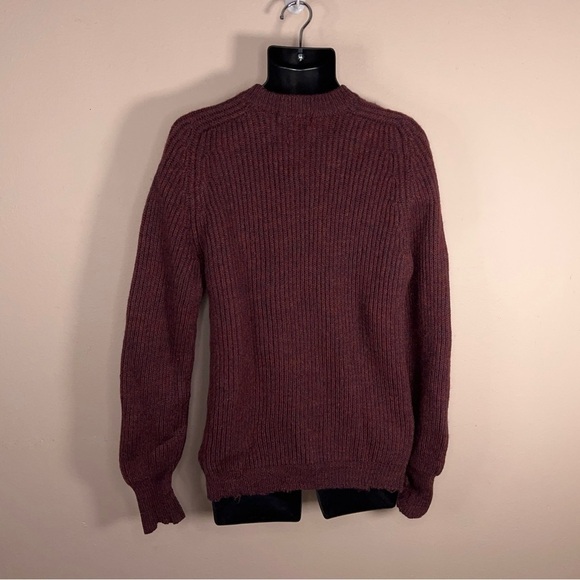 XL Vintage Kilspindie Burgundy Wool Mens Sweater Academia See Measurements Knit - Picture 5 of 14